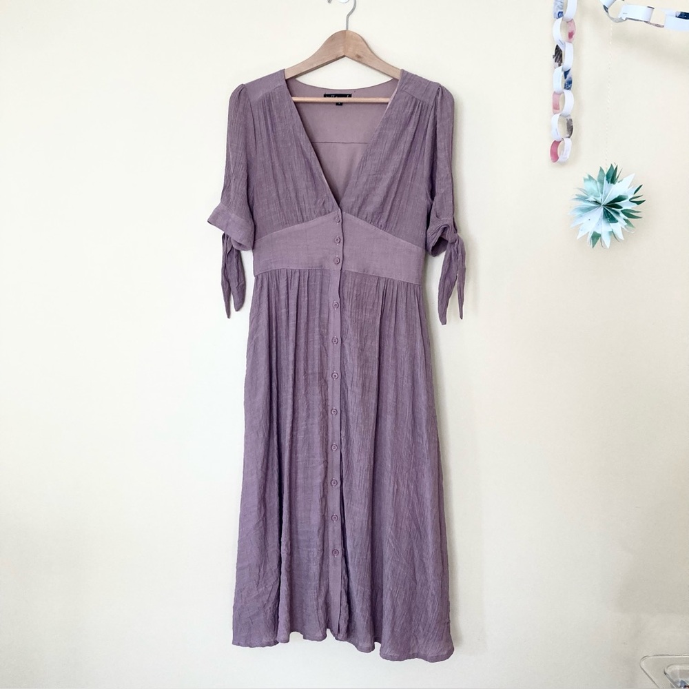 Wishlist / Lavender Button-Down Midi Dress